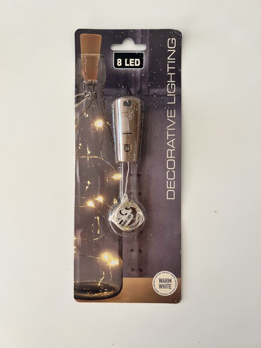 Korek led do butelki lampki led druciki dekoracje ślubne 10 szt wesele
