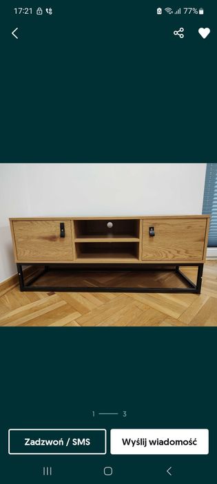 Zestaw mebli w kolorze dębu 6 sztuk nowe