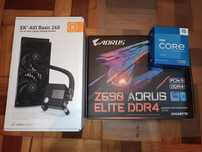 Intel i5-13600KF + Gigabyte Z690 Aorus Elite DDR4 + RAM + Water Cooler
