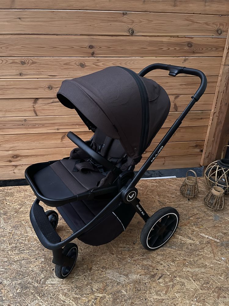 Muuvo Quick 3.0 2w1 czarny Gondola + Spacerowka + Adaptery do fotelika