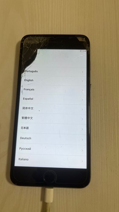 iPhone 6 Plus| Para Peças/Reparação |Liga mas com Ecrã Quebrado + Cabo