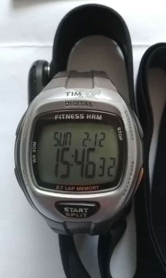 3 zegarki Timex Pulsometr Trainer T5K735, zegarek DW, opaska ms1020