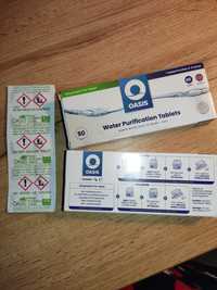 Таблетки для очищення води (дезінфекції)Oasis,1таблетка-на очищення 5л