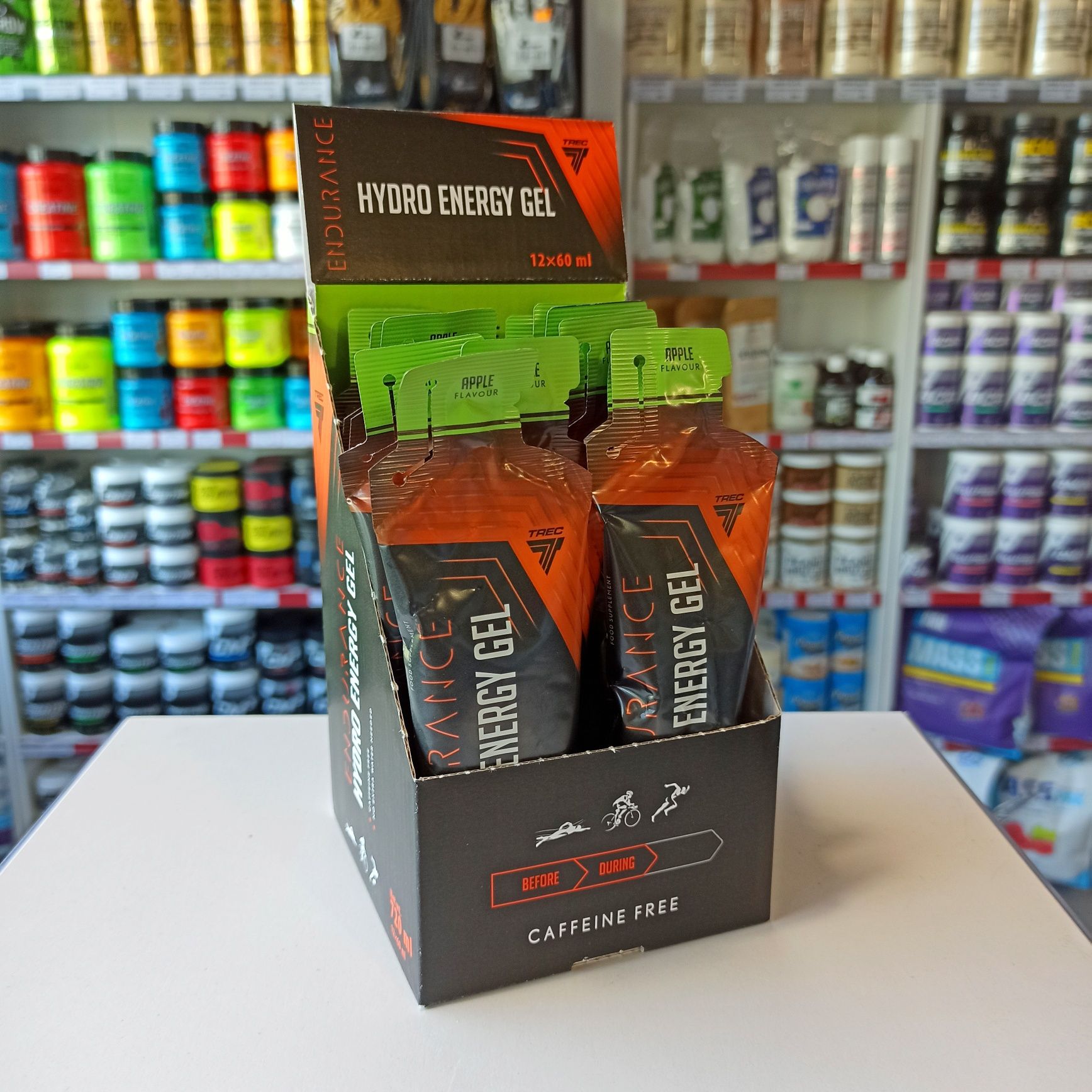 ZESTAW 12x Trec Hydro Energy Gel 60ml Żele Energetyczne Nawadniające