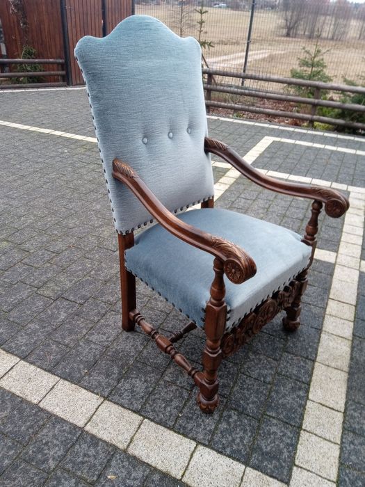 Fotel fotele debowe tron trony