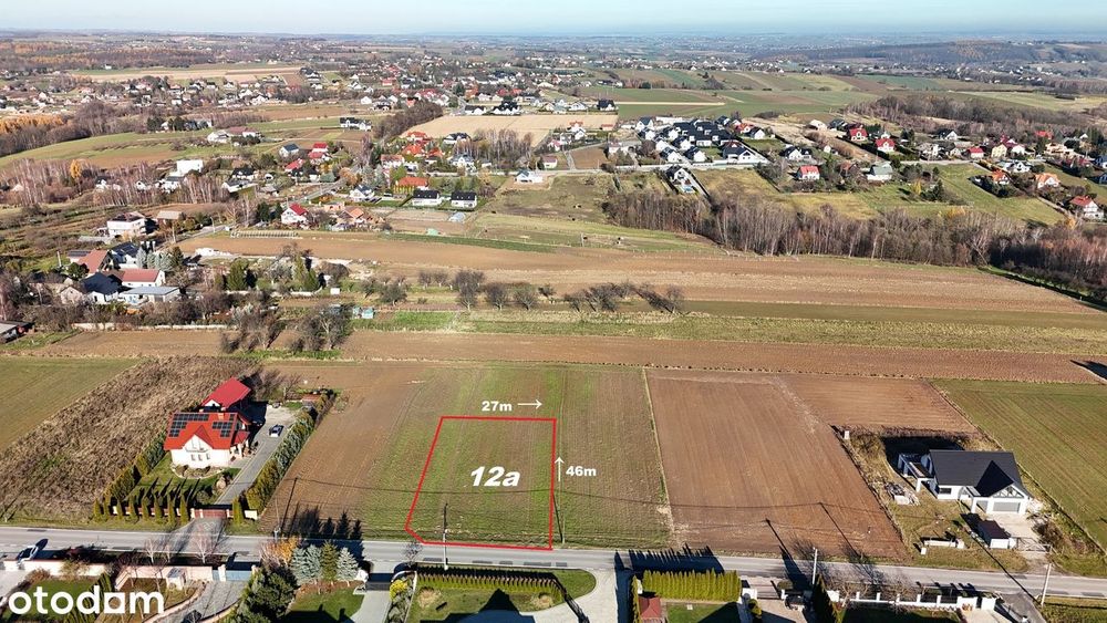 Działka budowlana 12a Michałowice widokowa