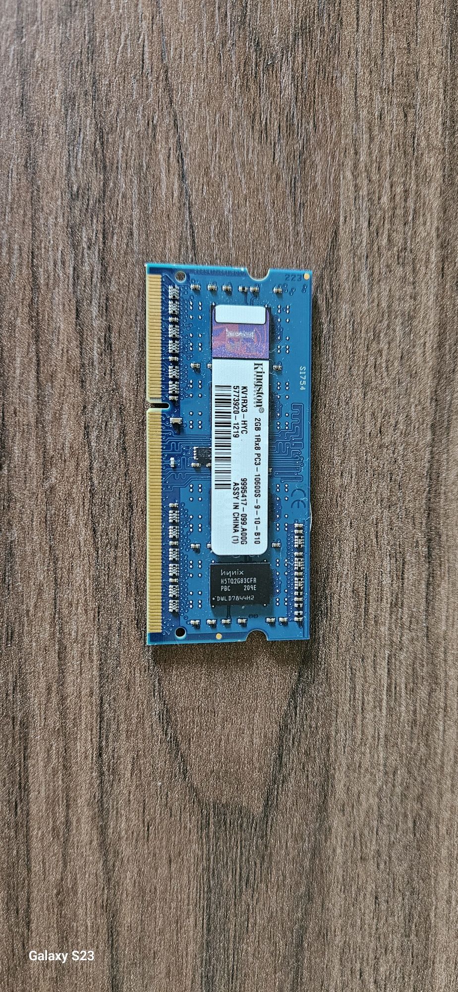 RAM Kingstone 2GB DDR3 PC3-10600S