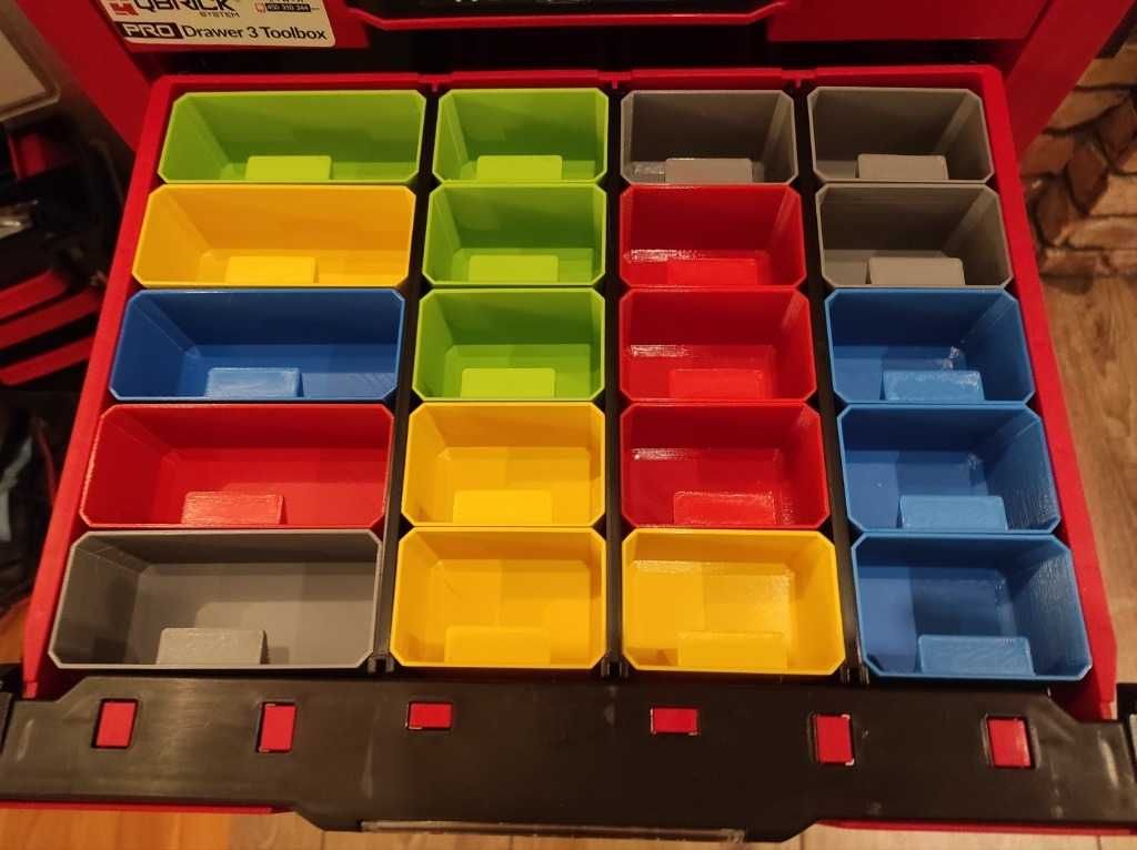 Akcesoria Qbrick System PRO Drawer 3 lub 3 Dodatkowe pojemniki