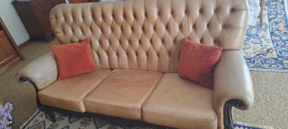 Sofás Vintage em Pele