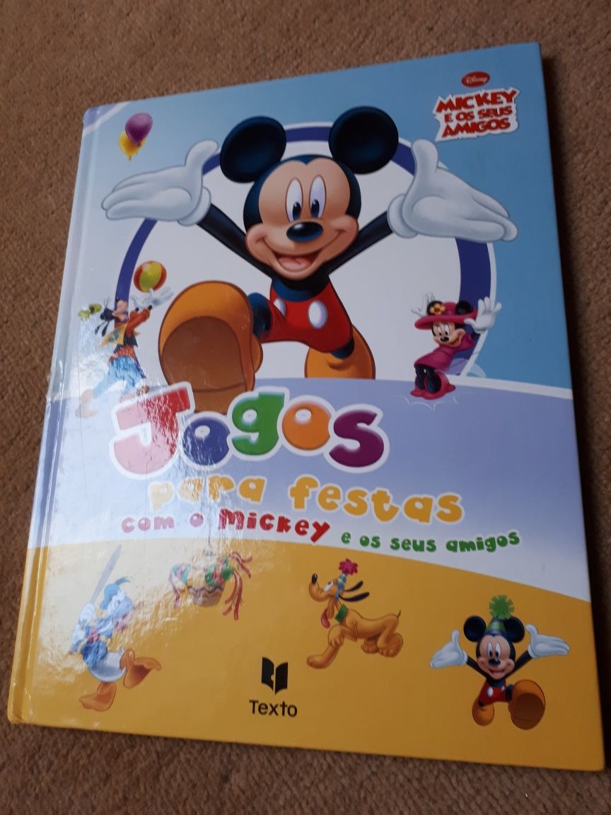 Livro mickey jogos para festas