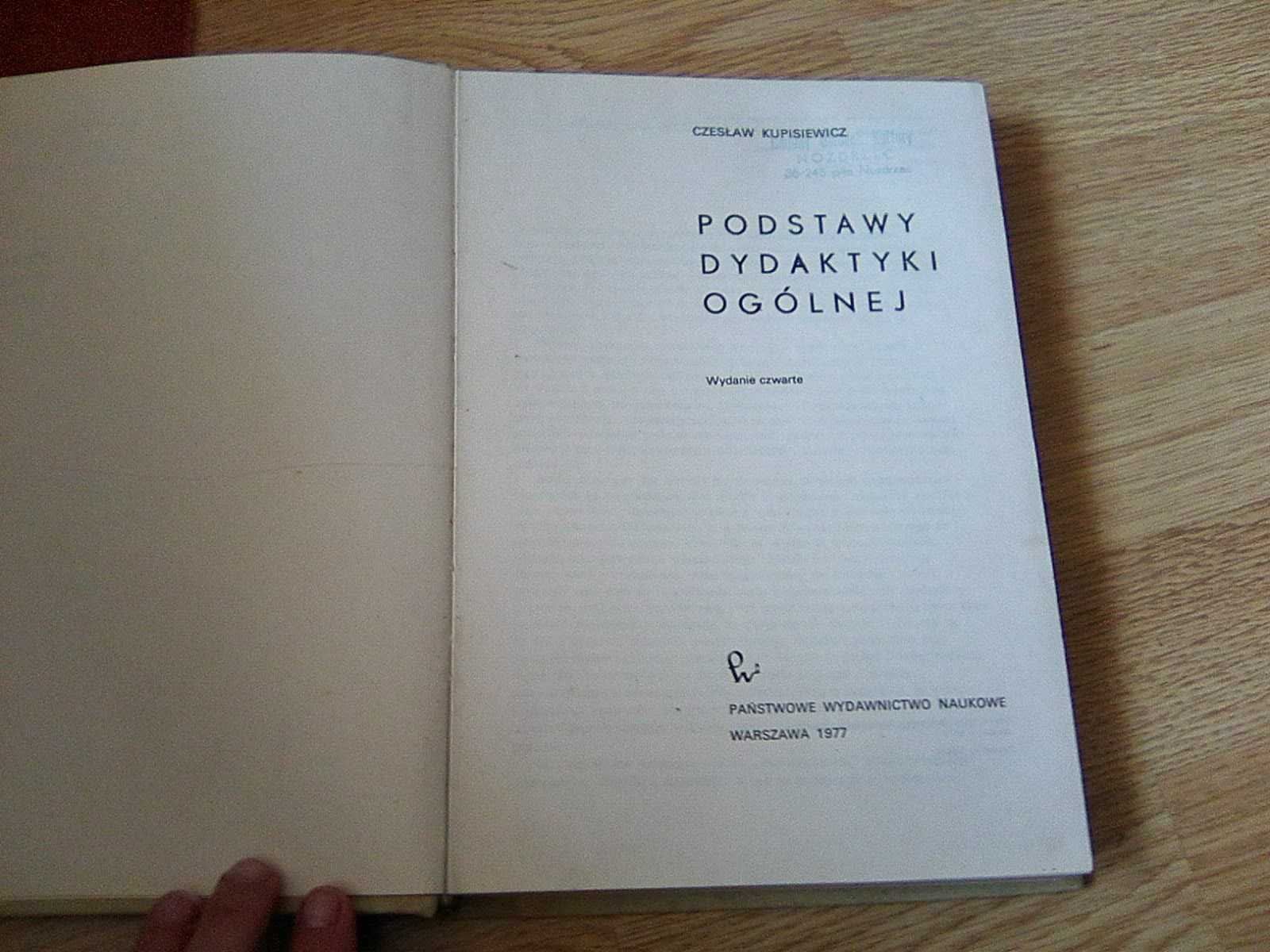 Podstawy dydaktyki ogólnej, Cz. Kupisiewicz PWN Wwa1977