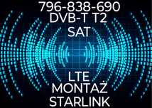 Anteny satelitarne i naziemne , DVB-T T2 LTE starlink montaż naprawa