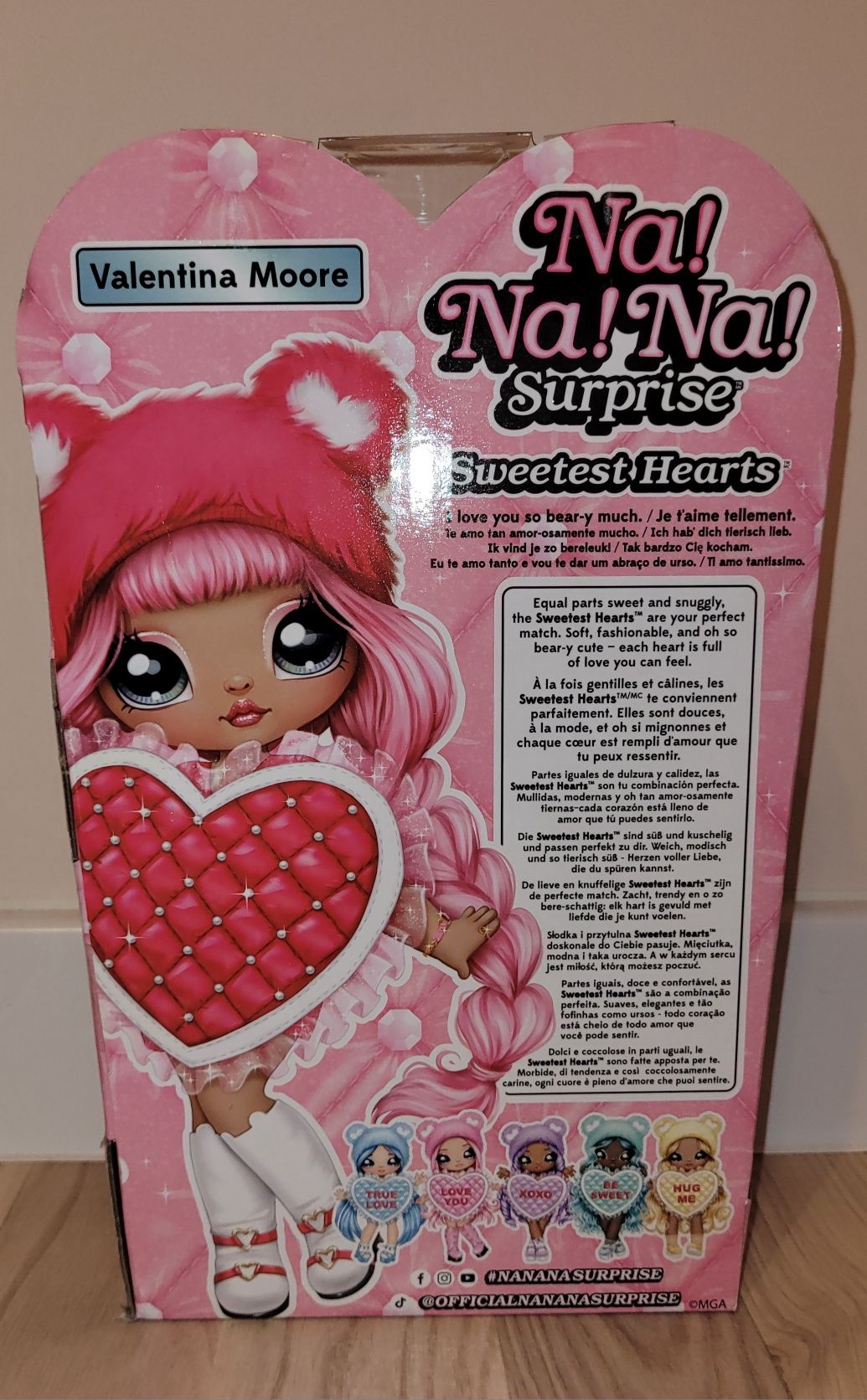 Nowa Lalka Nanana Valentina Moore Sweetest Hearts