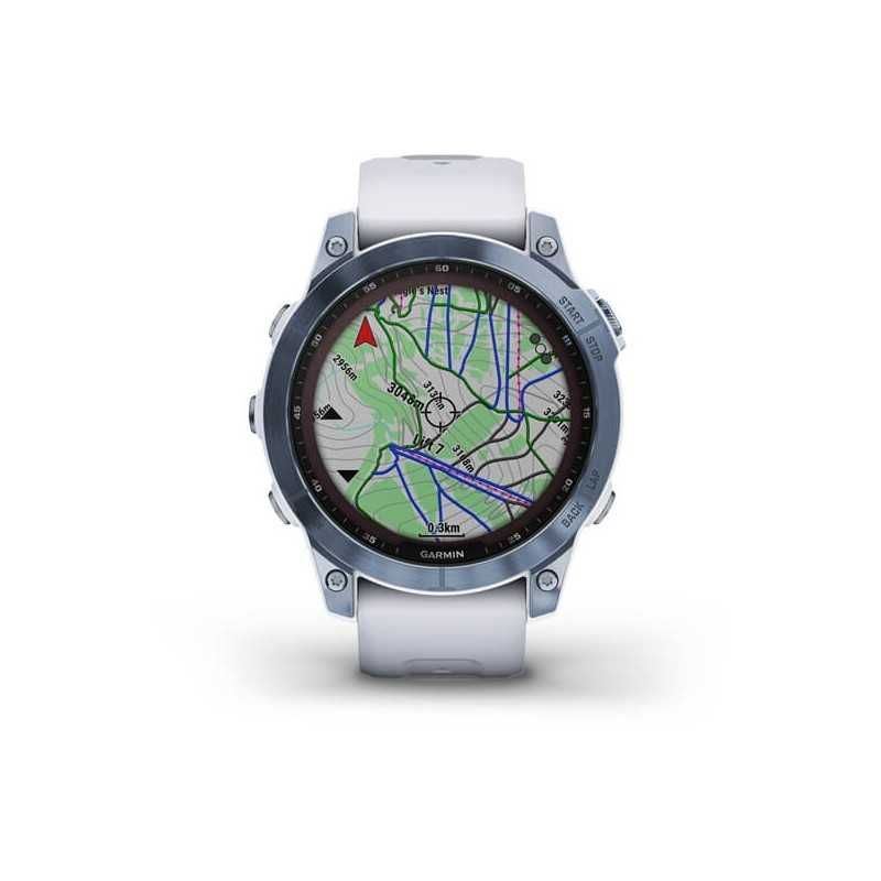 Garmin Fenix 7 Sapphire Solar Mineral Blue DLC Titanium