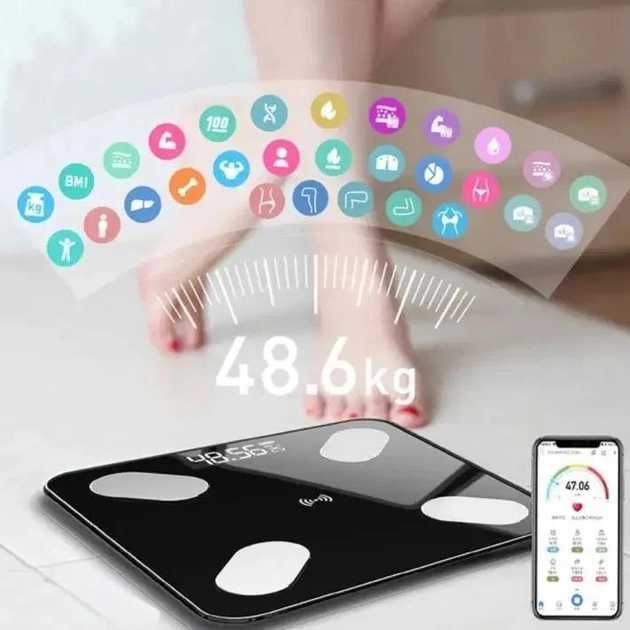 Напольные умные фитнес весы  DOMOTEC MS-2017 180кг Smart APP