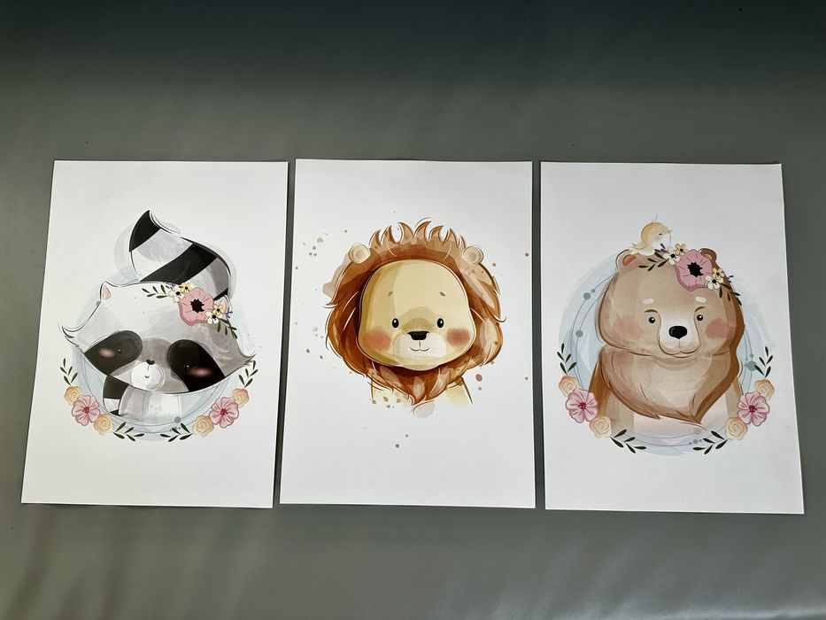 NOWE Grafiki do pokoju dziecięcego zwierzątka