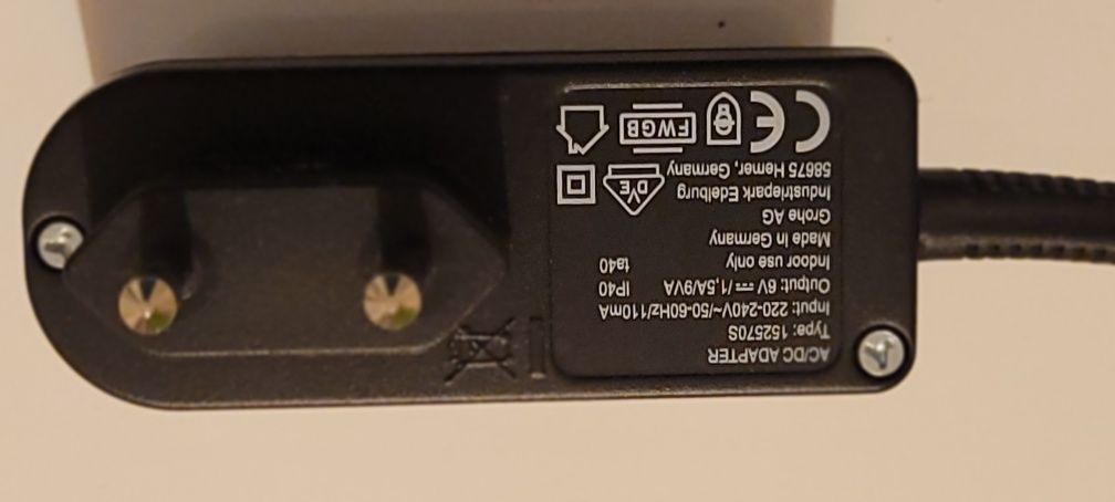 Zasilacz Grohe  z wtyczką do elektronicznego sterownika i