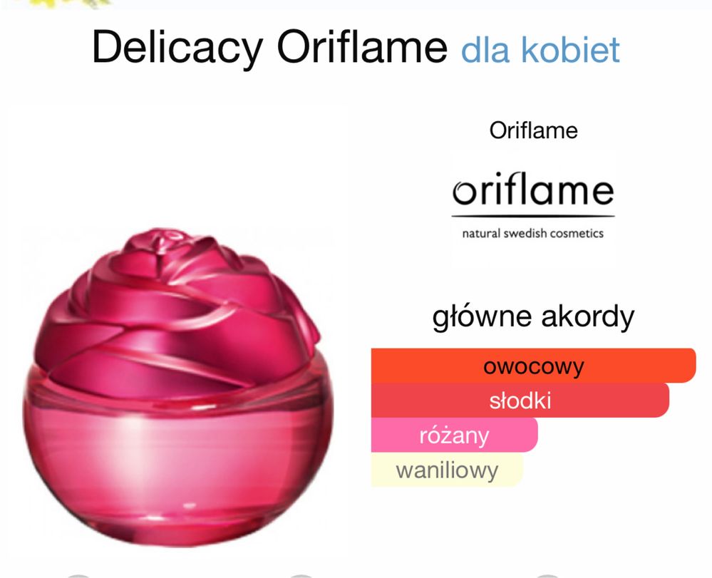 Perfumy DELICACY Oriflsme 50 ml