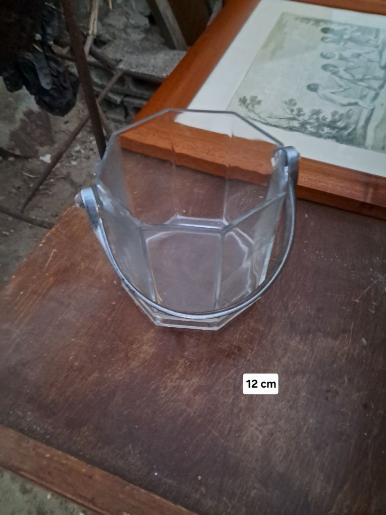 Balde de gelo em vidro