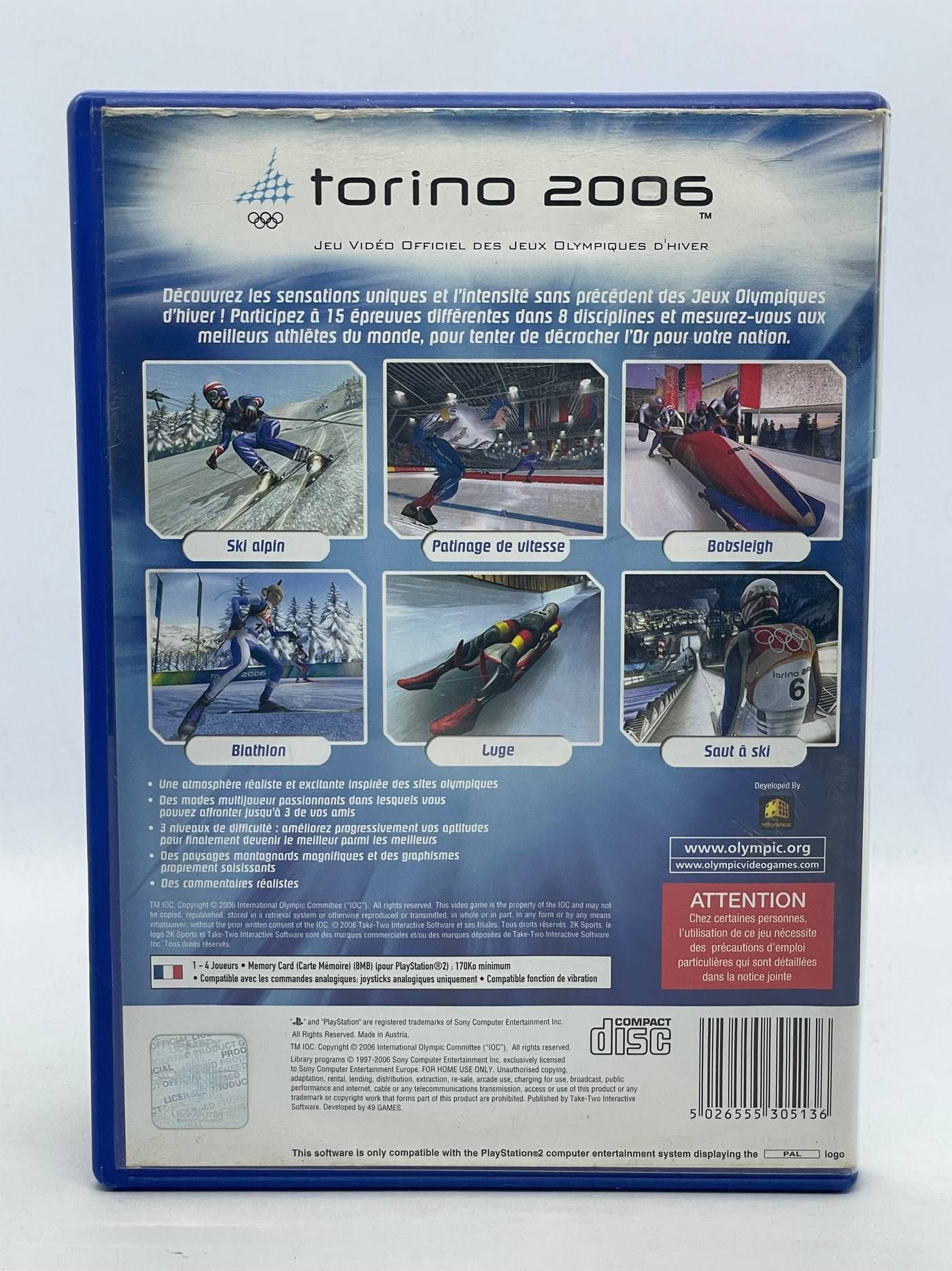Torino 2006 PS2 Po Angielsku, bez instrukcji