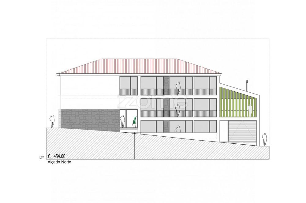 Prédio com projeto aprovado para 5 apartamentos em Folhadela Vila R...