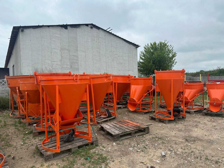 Zbiornik pojemnik dźwigowy 500L Eichinger 1017 rękaw zamykacz do btonu