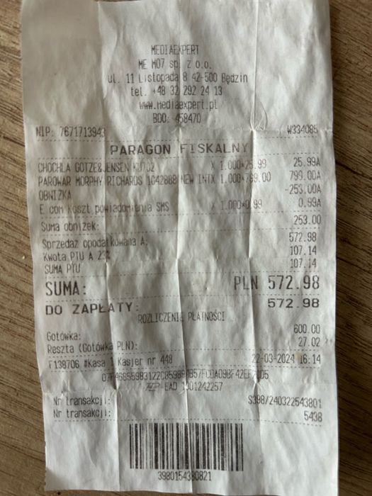 Parowar Morphy Richards Intelsteam