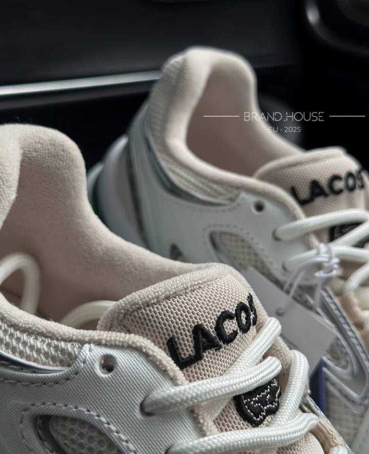 (БЕЗ ПЕРЕДОПЛАТИ)Lacoste LOO3 2K24 лакосте лакоста л003 білі бежеві