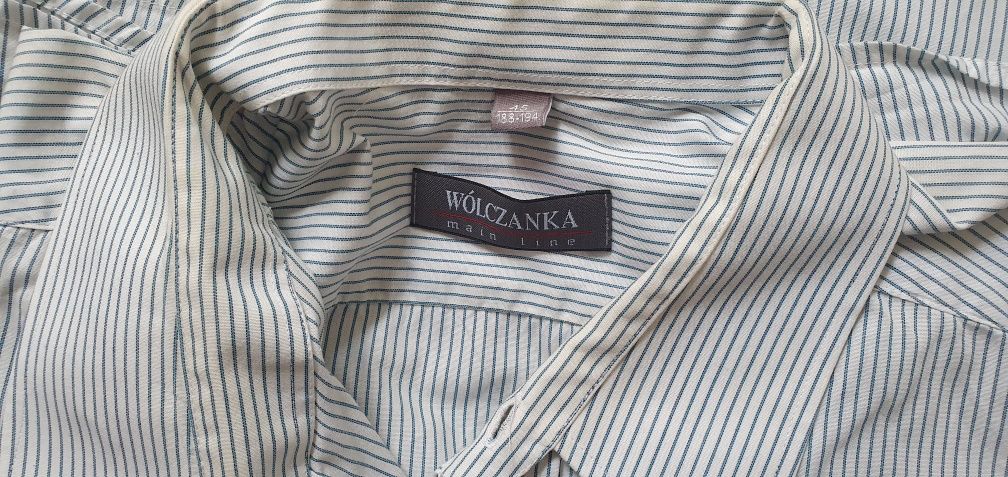 Wólczanka męska koszula lato krótki rękaw rozm k. 45 (188-194cm) XXL
