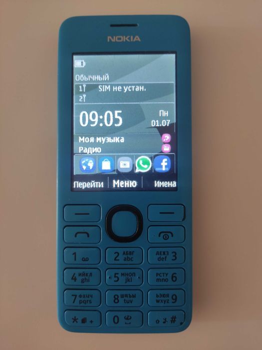 Кнопковий телефон Nokia 206 на дві Симкі