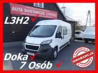 Peugeot BOXER  L3H2 Doka 130KM 7mio Osobowy 2x Drzwi Boczne Klima MAX LONG MAXI