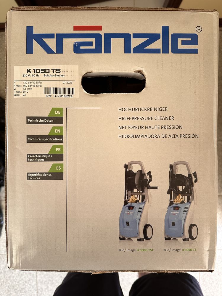 Lavadora de Alta Pressao Profissional Kranzle k1050TS