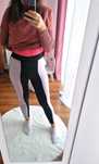 Legginsy, kontrastowe sportowe