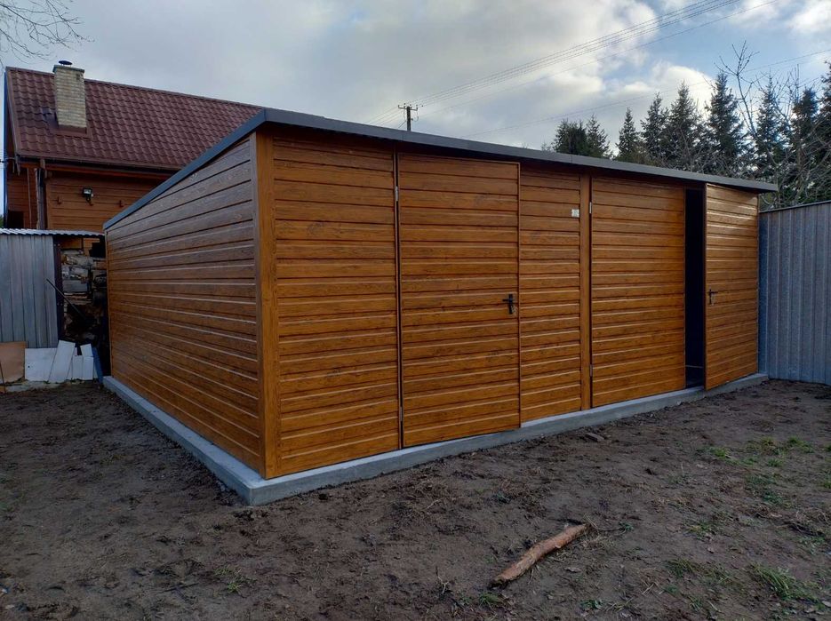 Garaż Blaszany Drewnopodobny Premium PRODUCENT!!!