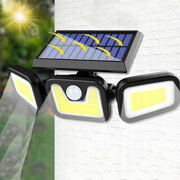 OKAZJA ZESTAW LAMPA SOLARNA + Pilot czujnik ruchu zmierzchu panel