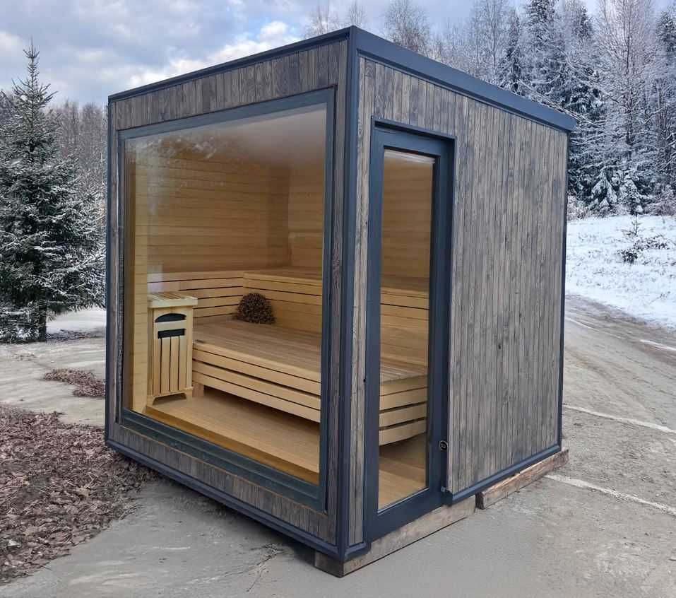 Sauna ogrodowa Panorama – komfort PRODUCENT SPA HARVIA OPALANY LUB ELE