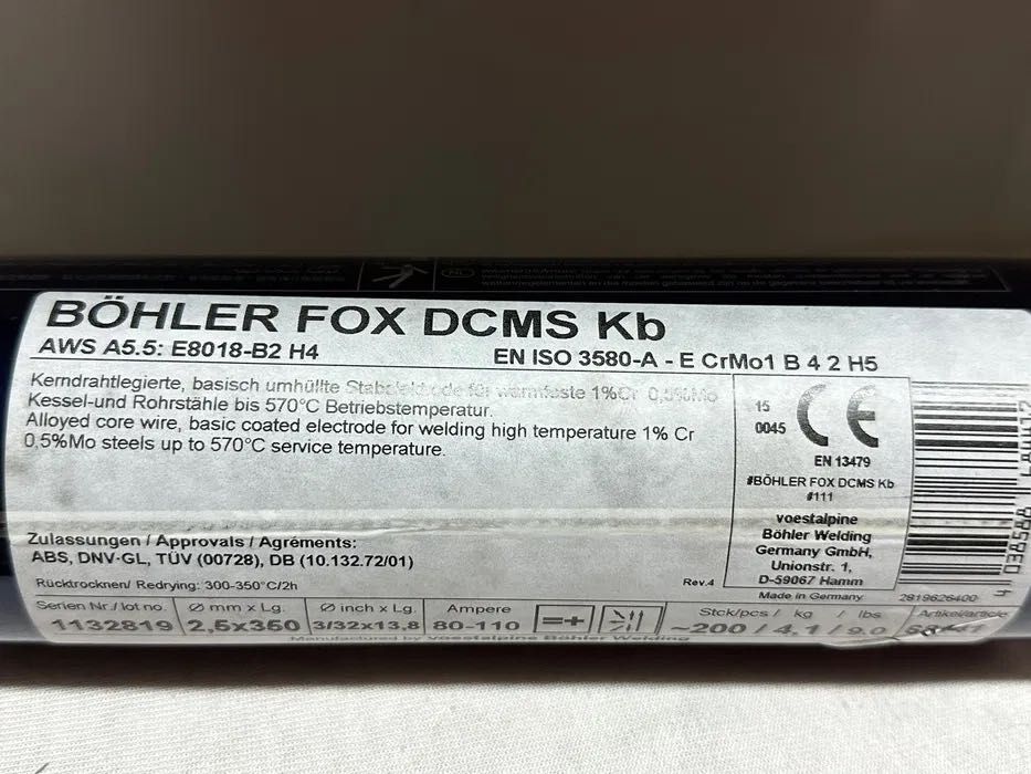 Elektrody Bohler FOX DCMS KB 2,5x350