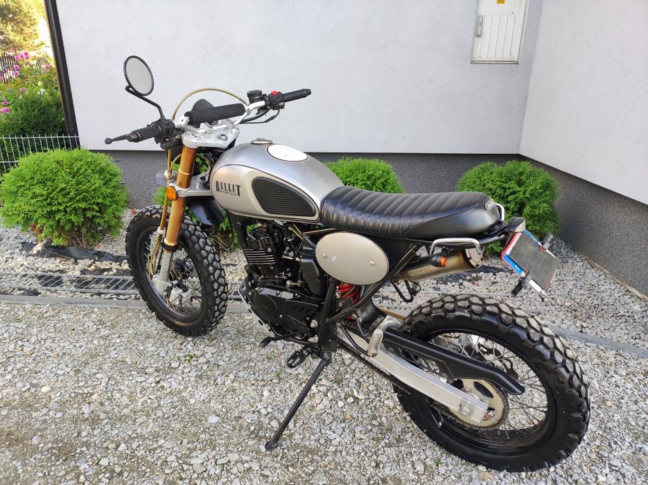 Bullit Cafe Racer 125cc kat.b wtrysk  6 tys km Transport GN Scrambler