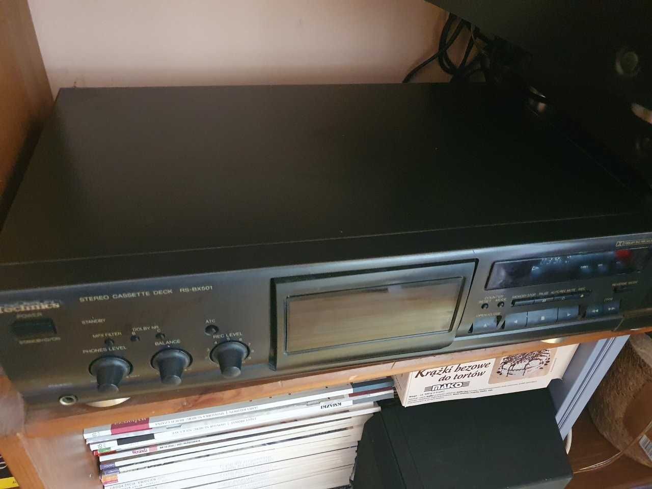 Wieża stereo Technics – SU-A700MK3 + CD, tuner, deck + pilot – komplet