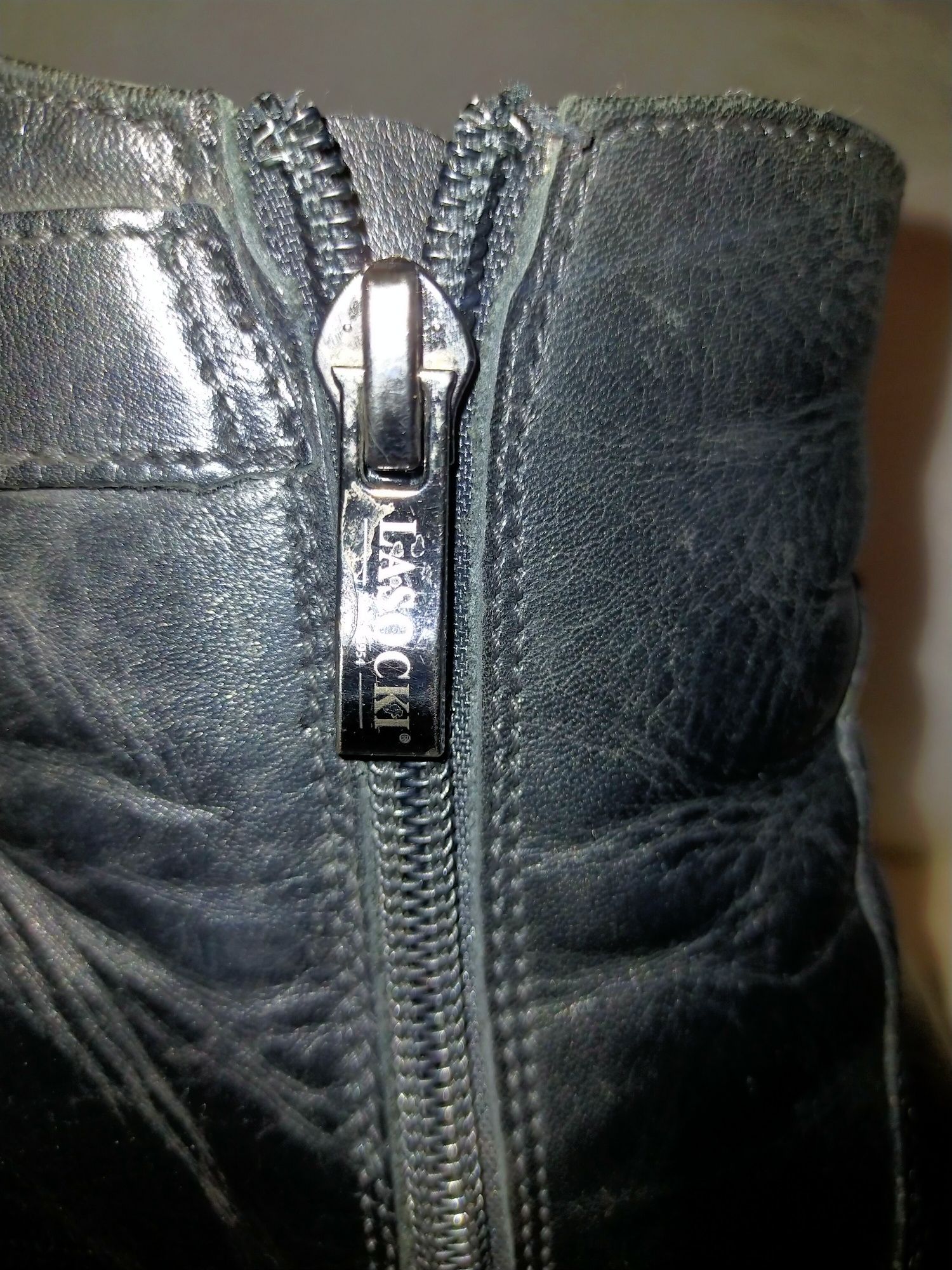 Buty Kozaki skórzane Lasocki 39 czarne