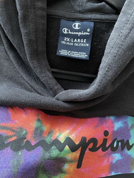 Bluza Champion czarna z kapturem r. 174