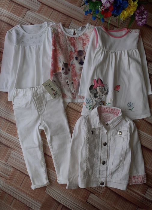 Одяг для дівчинки на 1-2роки сукня, джинсовка, ромпер, реглан