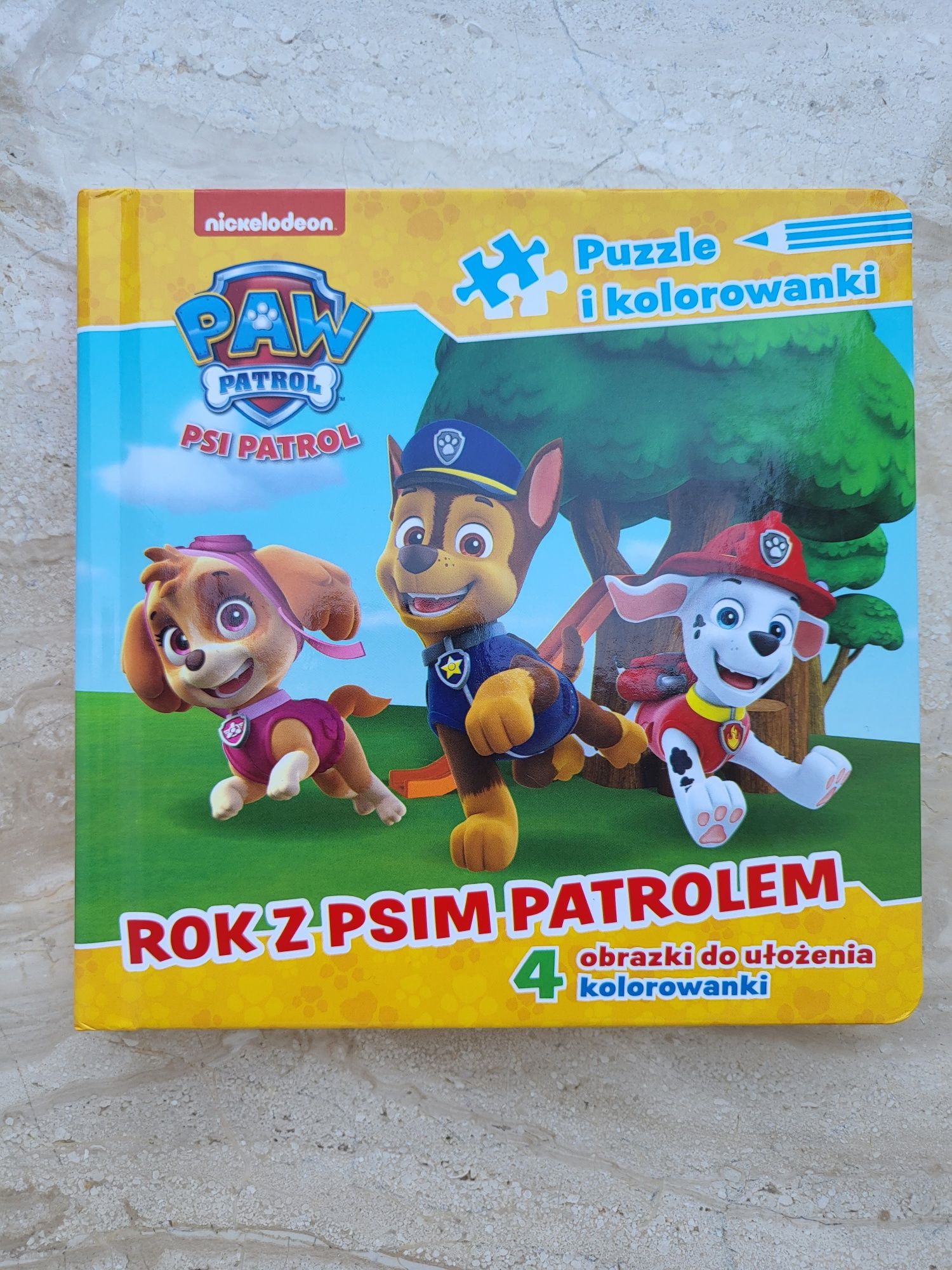 Psi patrol Paw patrol kolorowanka puzzle książka