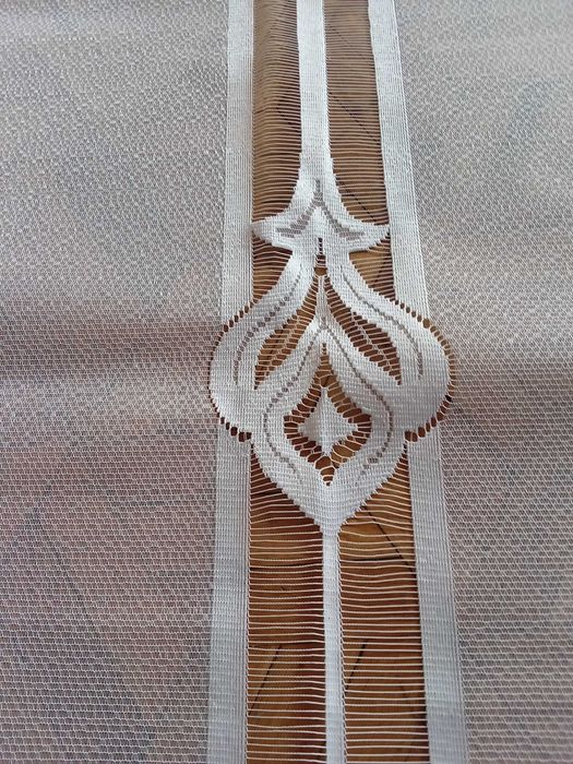 Firanki panelowe żakardowe białe 60x160 cm.