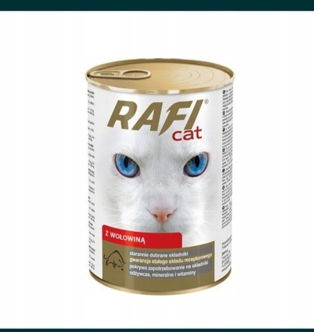 Rafi Cat Dolina Noteci 24x400 Puszka Mokra Karma dla Kotów Mix Rybą