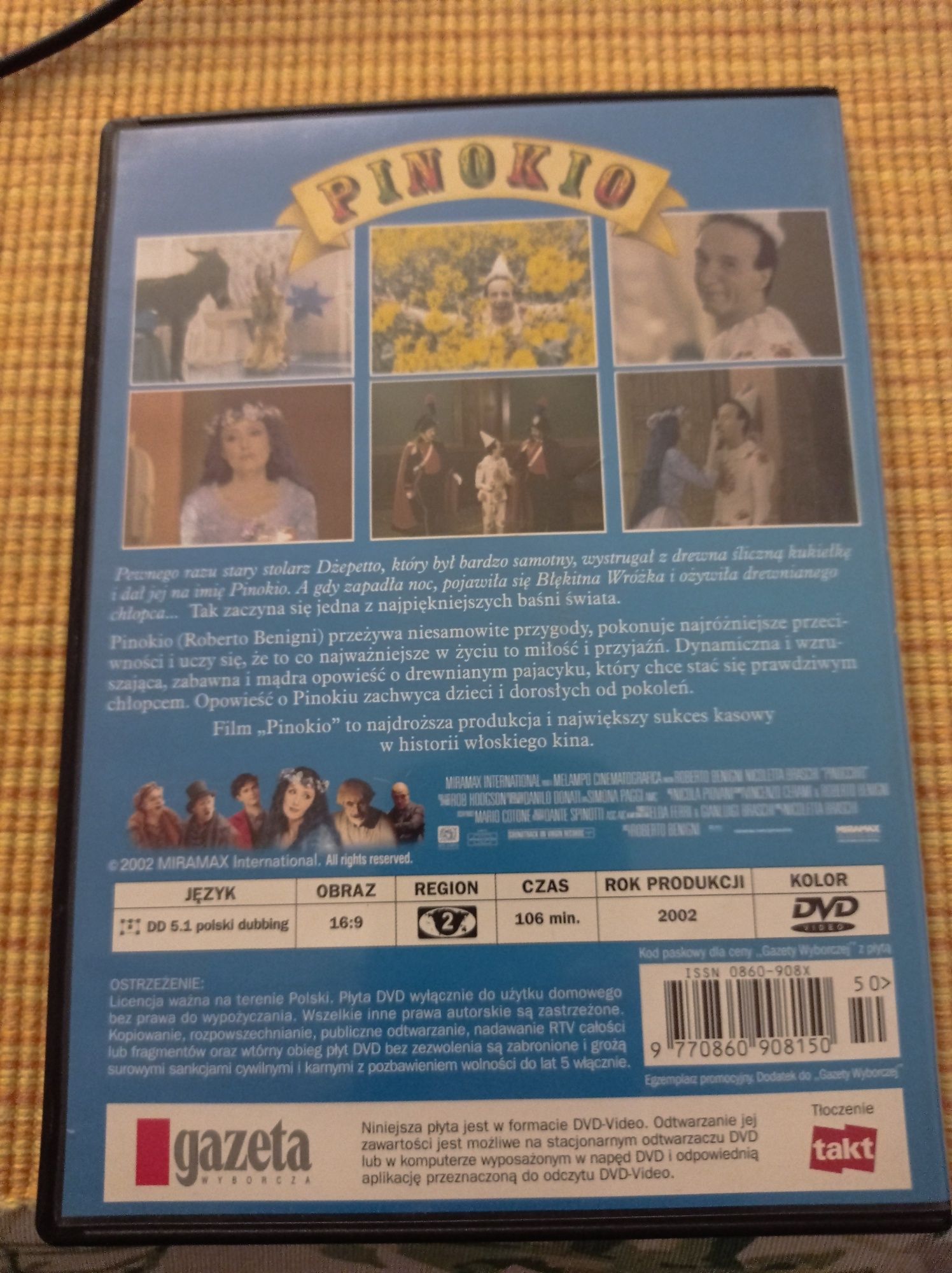 Pinokio - Film DVD