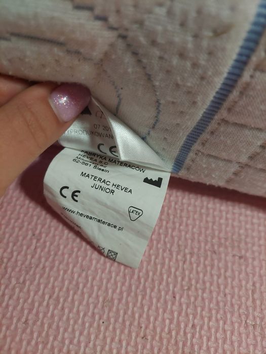 Materac hevea junior 160x70 ikea
