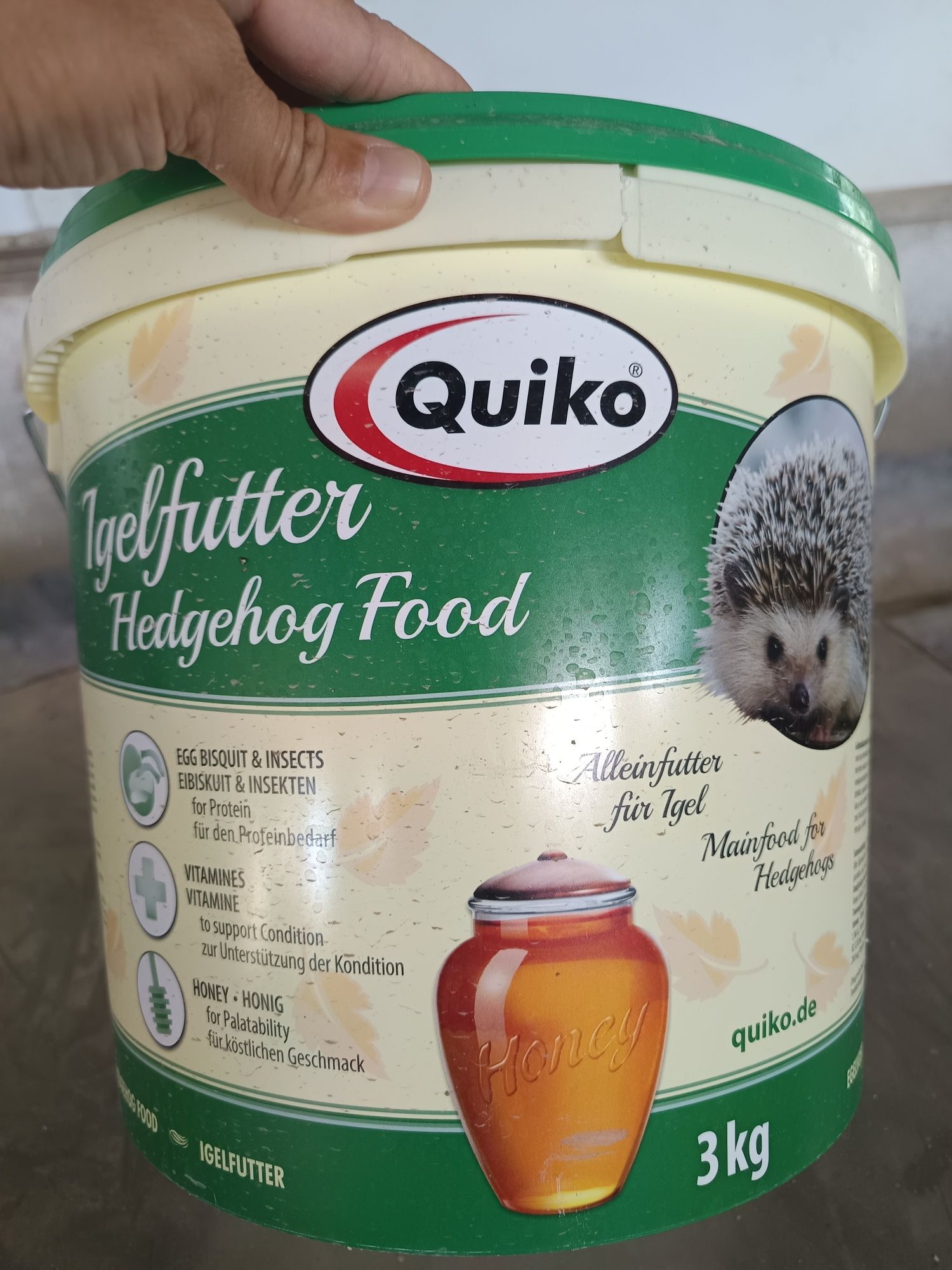 Ração para ouriço/ porco espinho