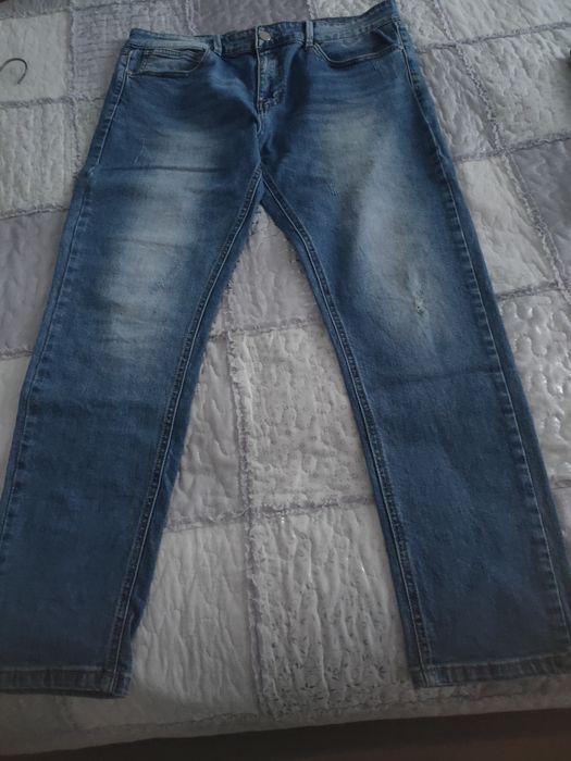 Spodnie męskie Jeans Msara z drapkami