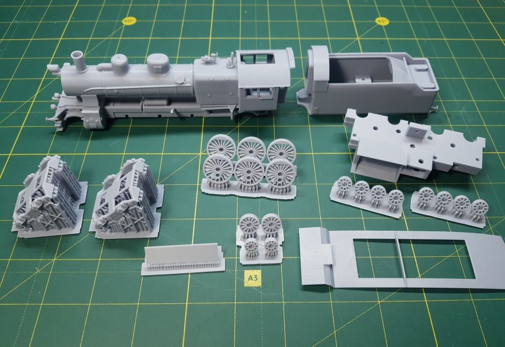 Модель паровоза Су H0 1/87